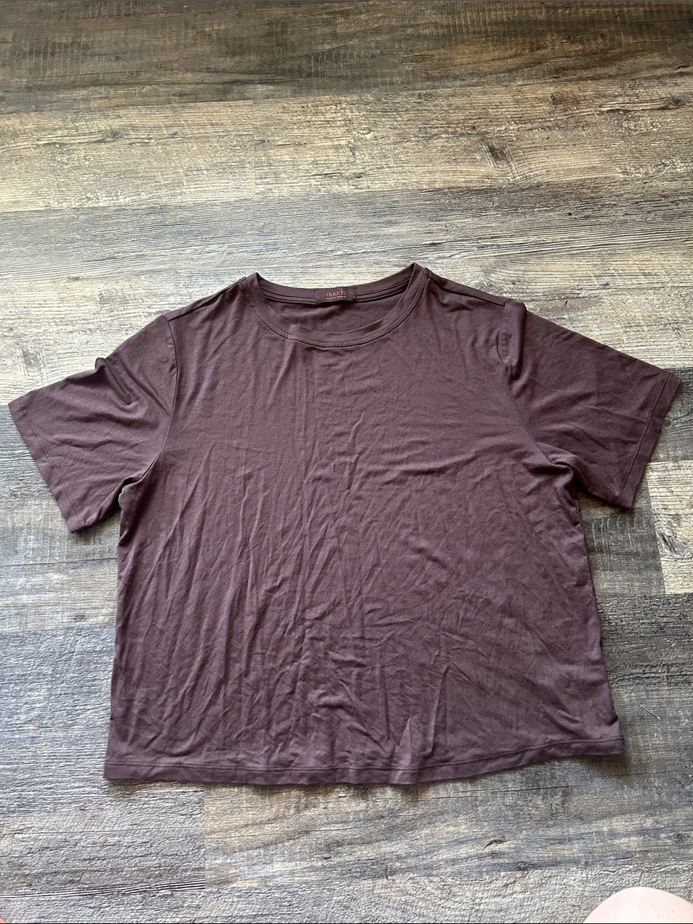 Nuuds Everyday Short Sleeve Tee Size M  Brown